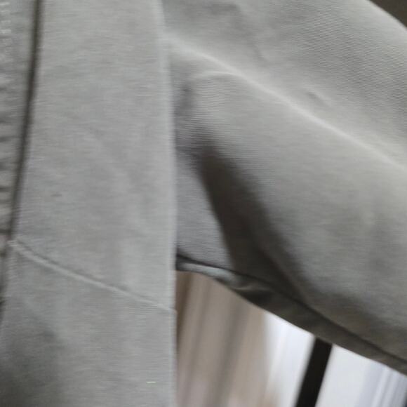 Chico’s Olive Button Front Utility Shirt Women’s Size 2 - Picture 5 of 10